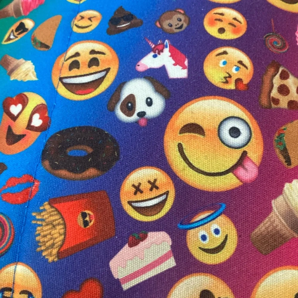 Top Trenz Girl Emoji Multicolor Full Size School Backpack